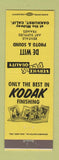 Matchbook Cover - De Witt Photo & Sound Kodak Film Oakhurst CA