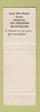 Matchbook Cover - Clusiau's Rentals Sales Placerville CA WEAR