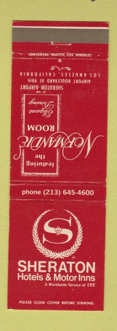 Matchbook Cover - Sheraton Hotel Los Angeles CA