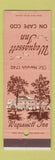Matchbook Cover - Wequassett Inn East Harwich MA low phone #