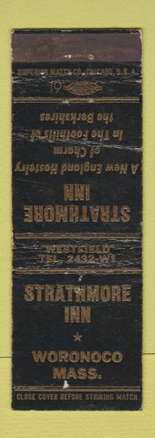 Matchbook Cover - Strathmore Inn Woronoco MA WORN