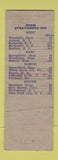 Matchbook Cover - Strathmore Inn Woronoco MA WORN