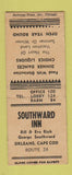Matchbook Cover - Southward Inn Orleans Cape Cod MA BOBTAIL #2