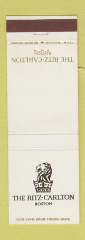 Matchbook Cover - Ritz Carlton Hotel Boston MA