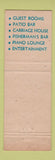 Matchbook Cover - Nauset Inn Orleans MA Cape Cod WHITE