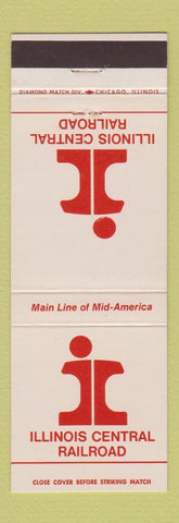 Matchbook Cover - Illinois Central Railroad