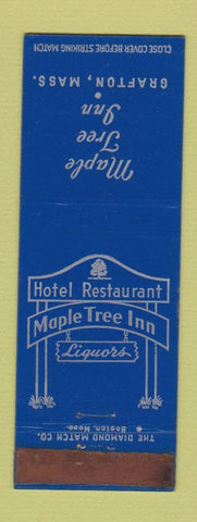 Matchbook Cover - Maple Tree Inn Grafton MA WORN