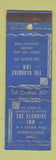 Matchbook Cover - Klondike Inn Farnumsville MA WEAR