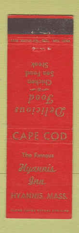 Matchbook Cover - Hyannis Inn MA Cape Cod restaurant