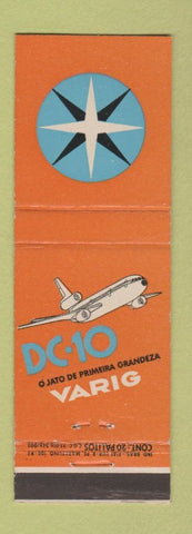 Matchbook Cover - Varig Airline DC-10