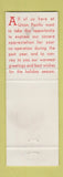 Matchbook Cover - Union Pacific Railroad Christmas