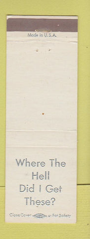 Matchbook Cover - Cozy Inn Brimley MI