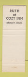 Matchbook Cover - Cozy Inn Brimley MI