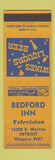 Matchbook Cover - Bedford Inn Detroit MI