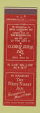 Matchbook Cover - White Turkey Inn Danbury CT