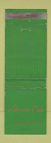 Matchbook Cover - Lanam Club Andover MA