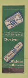 Matchbook Cover - Boston Wafers CA Briggs Cough Drops Cambridge MA WEAR