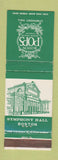 Matchbook Cover - Boston Pops Arthur Fiedler Conductor Boston MA