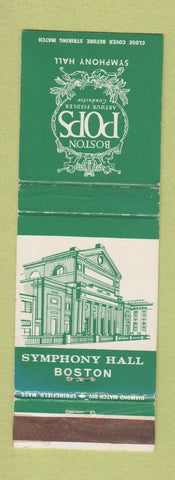 Matchbook Cover - Boston Pops Arthur Fiedler Conductor Boston MA