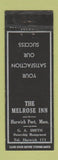 Matchbook Cover - Melrose Inn Harwich Port MA low phone # WEAR