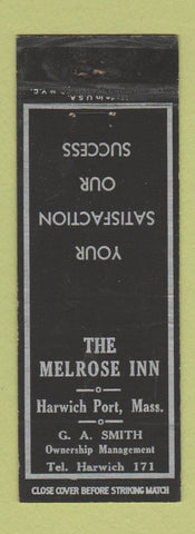 Matchbook Cover - Melrose Inn Harwich Port MA low phone # WEAR