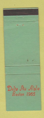 Matchbook Cover - Delta Nu Alpha Boston MA 1955