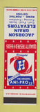 Matchbook Cover - Big H Feeds Jacobson Grain Rowe Pontiac Cayuga IL SAMPLE