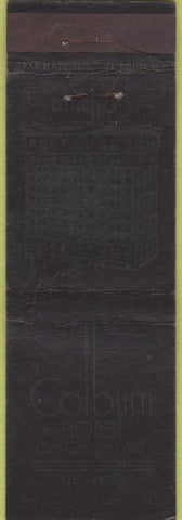 Matchbook Cover - Colburn Hotel Denver CO Star WEAR