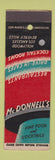 Matchbook Cover - McDonnell's Hollywood Los Angeles Beverly Hills CA SAMPLE