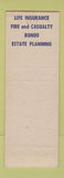 Matchbook Cover - EK Price Insurance Salt Lake City UT SAMPLE