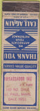 Matchbook Cover - Ambassador Inn ST Paul MN STAMP WORN blue