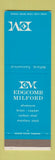 Matchbook Cover - Edgcomb Milford Aluminum Milford CT SAMPLE