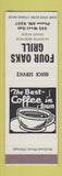 Matchbook Cover - Four Oaks Grill  SAMPLE