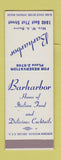 Matchbook Cover - Barharbor Italian Restaurant Chicago? SAMPLE