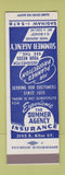 Matchbook Cover - Summer Insurance Agency Chicago? SAMPLE
