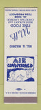Matchbook Cover - Wall's Restaurant WEAR SAMPLE