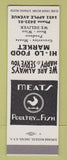 Matchbook Cover - Hi Lo Food Market Grocery SAMPLE