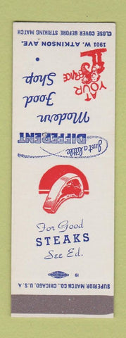 Matchbook Cover - Modern Food Stop Milwaukee? WI SAMPLE