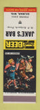 Matchbook Cover - Jake's Bar Gilman WI low phone # HP Kolpack SAMPLE