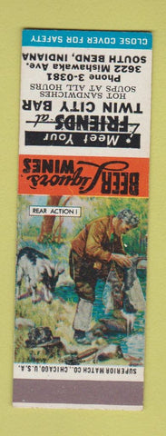 Matchbook Cover - Twin City Bar South Bend IN SAMPLE