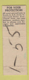 Matchbook Cover - Rex Reese Houses  SAMPLE