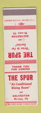Matchbook Cover - The Spur Galveston TX? SAMPLE
