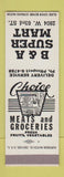 Matchbook Cover - B&A Super Mart Grocery Chicago? SAMPLE