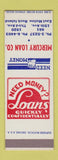 Matchbook Cover - Mercury Loan Company East Moline Rock Island IL SAMPLE