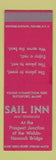 Matchbook Cover - Sail Inn RestaurantBucksport ME WEAR SAMPLE