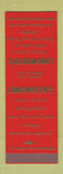 Matchbook Cover - Longworth's Frozen Custard Akron OH SAMPLE