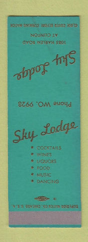 Matchbook Cover - Sky Lodge Buffalo NY SAMPLE