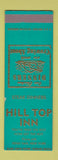 Matchbook Cover - Hill Top Inn Penn Yan NY SAMPLE