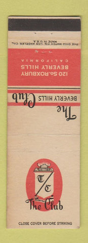 Matchbook Cover - The Beverly Hills Club Beverly Hills CA