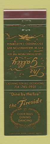 Matchbook Cover - The Galley Fireside Restaurant Escondido CA